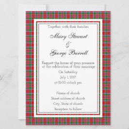 Invitación a la boda escocesa de Burrell