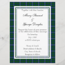 Invitación a la boda escocesa de Douglas