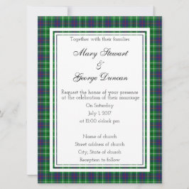 Invitación a la boda escocesa de Duncan
