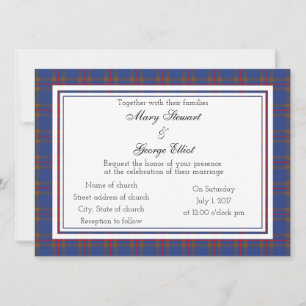 Invitación a la boda escocesa de Elliot