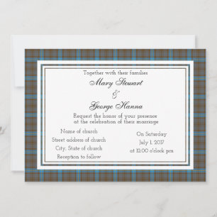 Invitación a la boda escocesa de Hanna