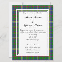 Invitación a la boda escocesa de Hunter