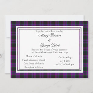 Invitación a la boda escocesa de Laird