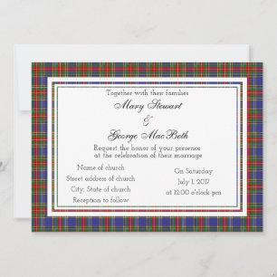 Invitación a la boda escocesa de MacBeth