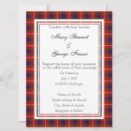 Invitación a la boda escocesa Fraser
