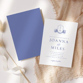Invitación a la boda Escudo de Viñeta Periwinkle