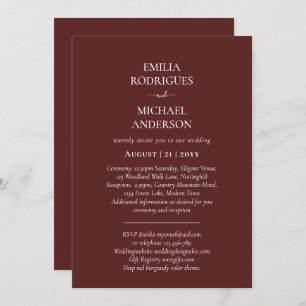 Invitación a la boda española BILINGUAL Nuestra Bo