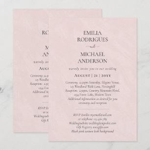 Invitación a la boda española BILINGUAL Nuestra Bo