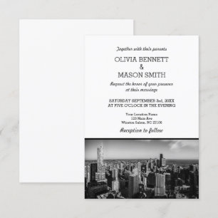 Invitación a la boda   Esquina de Chicago