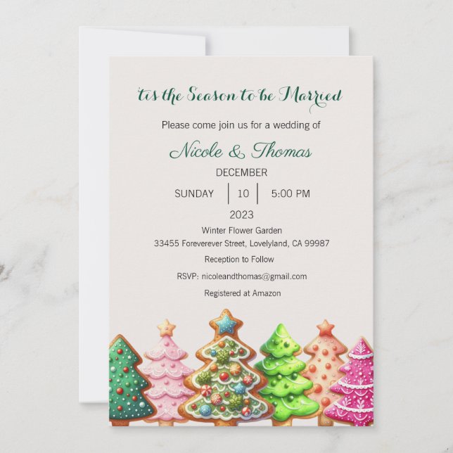 Invitación a la boda, 'Esta es la estación para ca (Anverso)