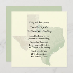 Invitación a la boda estatal de Texas
