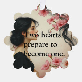 Invitación a la boda etérea con Flora