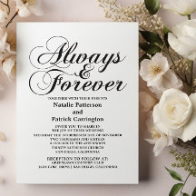 Invitación a la boda eterna y siempre
