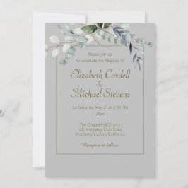 Invitación a la boda Eucalyptus arco 5" X 7"