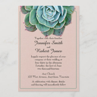 Invitación a la boda exitosa de Rubor
