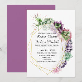 Invitación a la boda exitosa del desierto