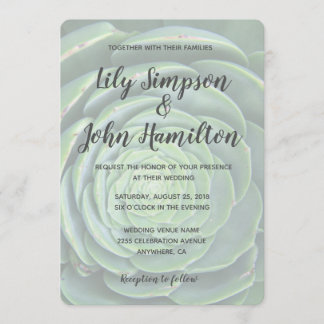 Invitación a la boda exitosa y moderna