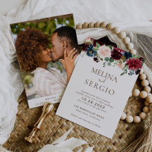 Invitación a la boda Fancy Classic Flowers