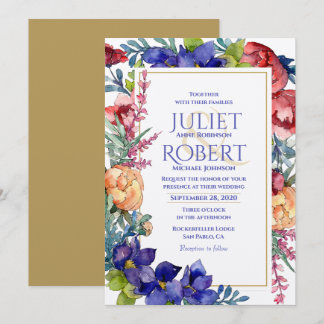 Invitación a la boda | Felicidad Floral acuarela