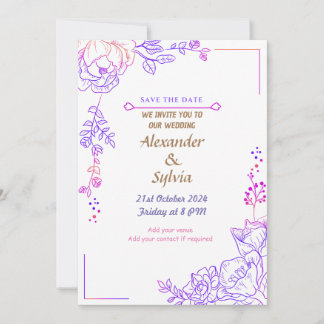 Invitación a la boda - ¡Feliz por siempre después 