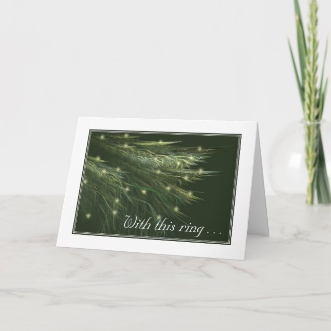 Invitación a la boda FIR FRONDS (Anverso)