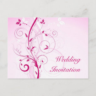 Invitación a la boda floral