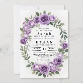 Invitación a la boda floral