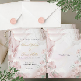 Invitación a la boda floral