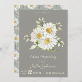 Invitación a la boda floral