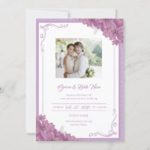 Invitación a la boda floral
