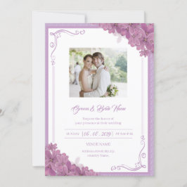 Invitación a la boda floral