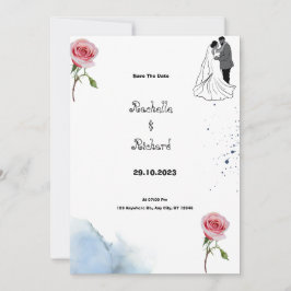 Invitación a la boda floral