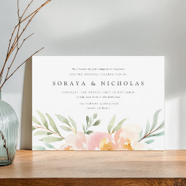 Invitación a la boda floral Airy