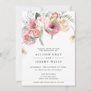 Invitación a la boda floral   Annabeth