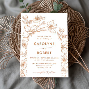 Invitación a la Boda Floral Botánica Arch