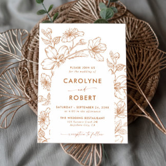 Invitación a la Boda Floral Botánica Arch