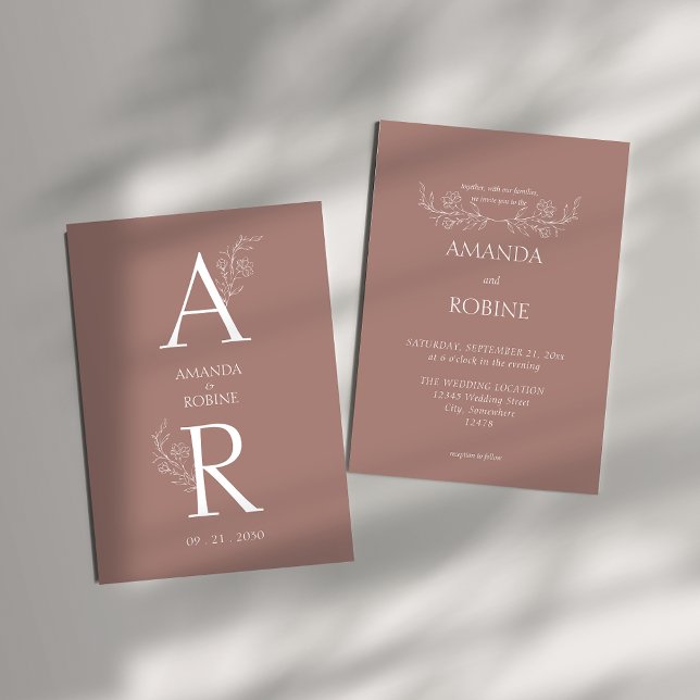 Invitación a la Boda Floral Clásica (Subido por el creador)