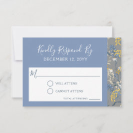 Invitación a la Boda Floral Daisy Botánica RSVP