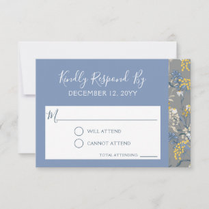 Invitación a la Boda Floral Daisy Botánica RSVP