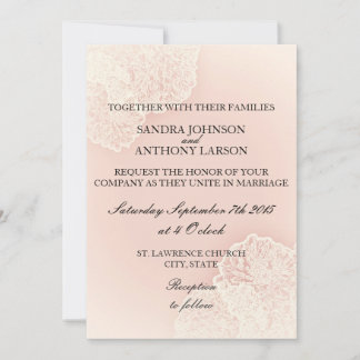 Invitación a la boda floral de crisantemo rosa