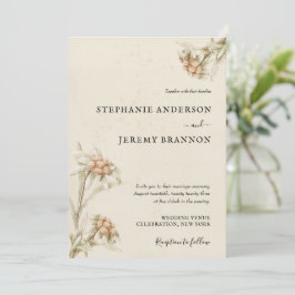 Invitación a la boda floral de Edelweiss