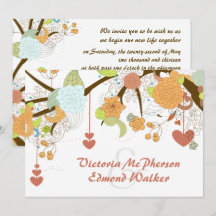 Invitación a la boda floral de Fantasy Fantasy