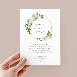 Invitación a la Boda Floral de Flores en Flores Do