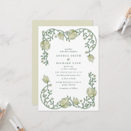 Invitación a la Boda Floral de Jardín Romántico