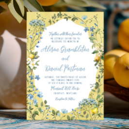 Invitación a la boda floral de La Dolce Vita Lemon