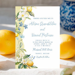 Invitación a la boda floral de La Dolce Vita Lemon