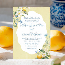 Invitación a la boda floral de La Dolce Vita Lemon