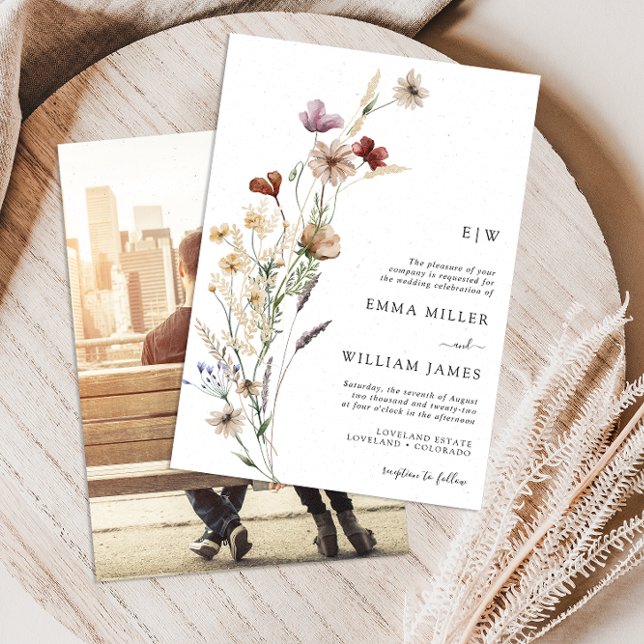 Invitación a la boda floral de la foto (Subido por el creador)