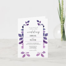 Invitación a la boda floral de Lilac