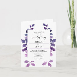 Invitación a la boda floral de Lilac